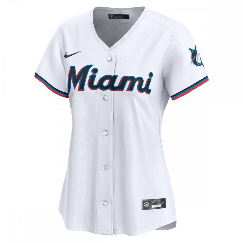 Miami Marlins Women's #1 Mom Home Limited Jersey - White-Pro Kit Vault | Brand New 26/27 Sports Jerseys