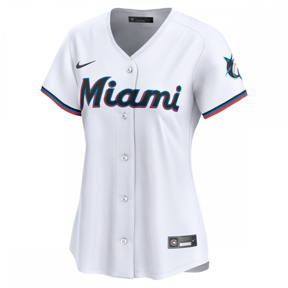 Miami Marlins Women's Home Limited Jersey - White-Pro Kit Vault | Brand New 26/27 Sports Jerseys