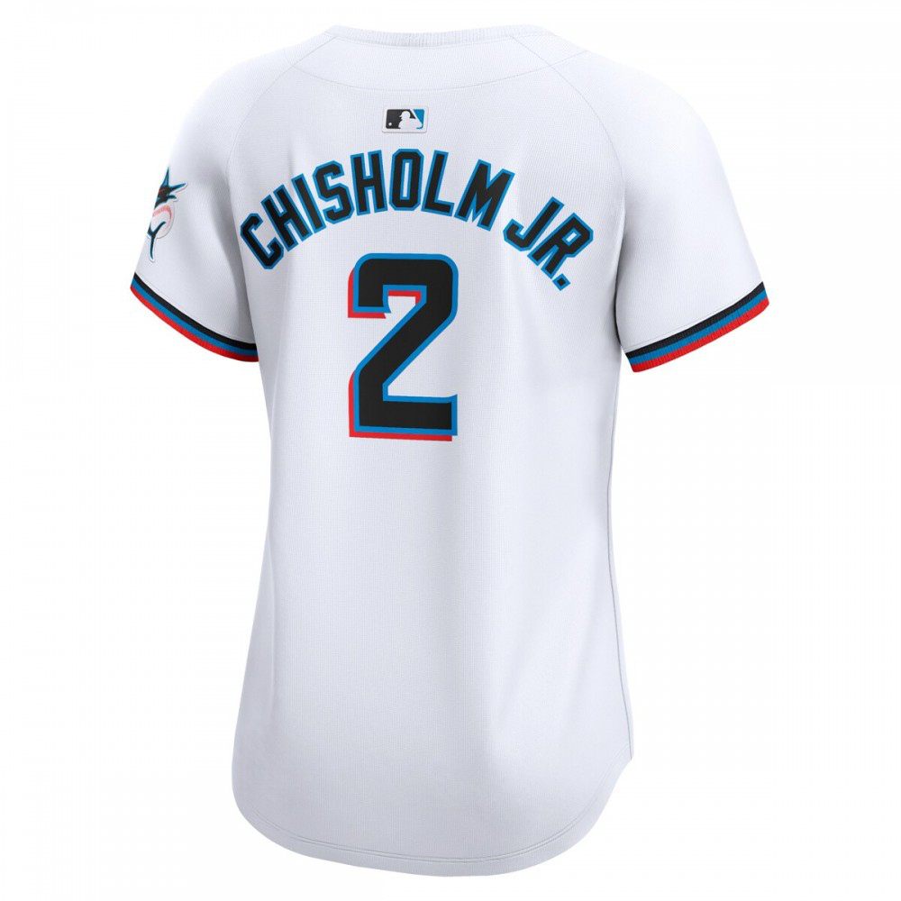 Jazz Chisholm Jr. Miami Marlins Women's Home Limited Player Jersey - White-Pro Kit Vault | Brand New 26/27 Sports Jerseys
