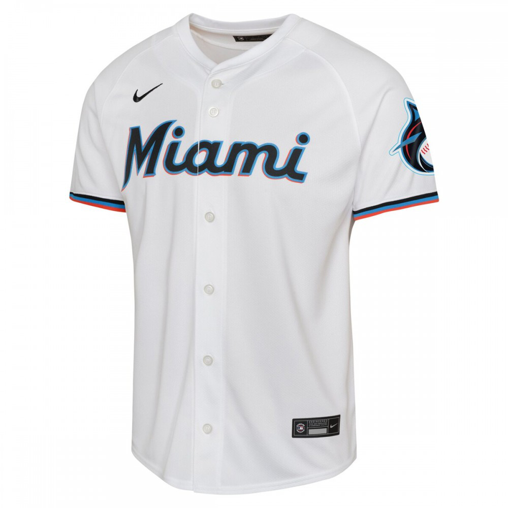 Jazz Chisholm Miami Marlins Youth Home Limited Player Jersey - White-Pro Kit Vault | Brand New 26/27 Sports Jerseys