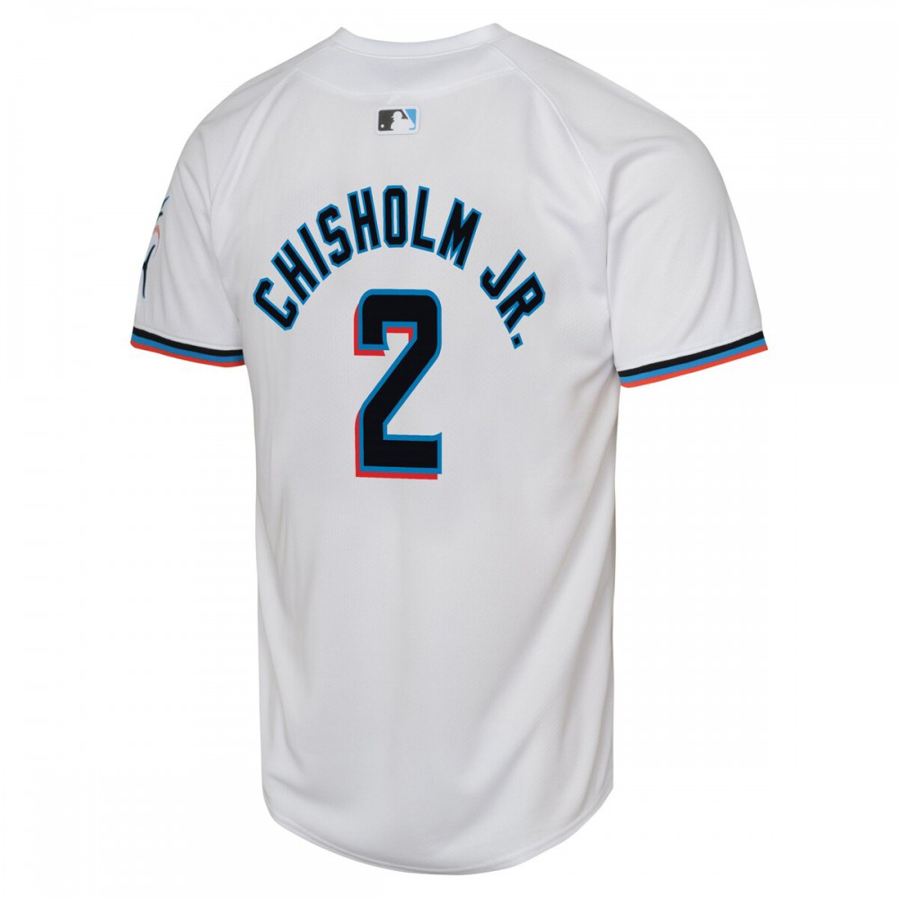 Jazz Chisholm Miami Marlins Youth Home Limited Player Jersey - White-Pro Kit Vault | Brand New 26/27 Sports Jerseys