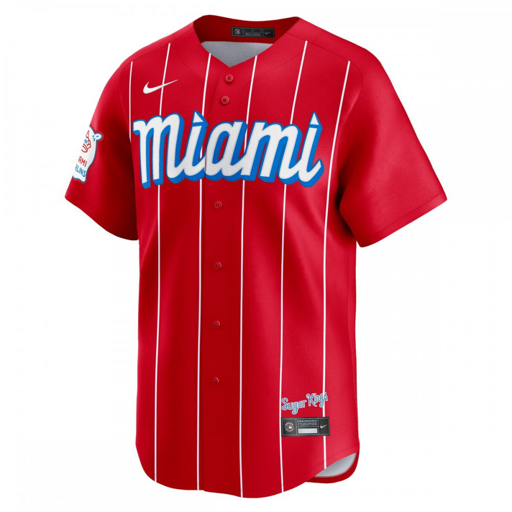 Miami Marlins City Connect Limited Jersey - Red-Pro Kit Vault | Brand New 26/27 Sports Jerseys