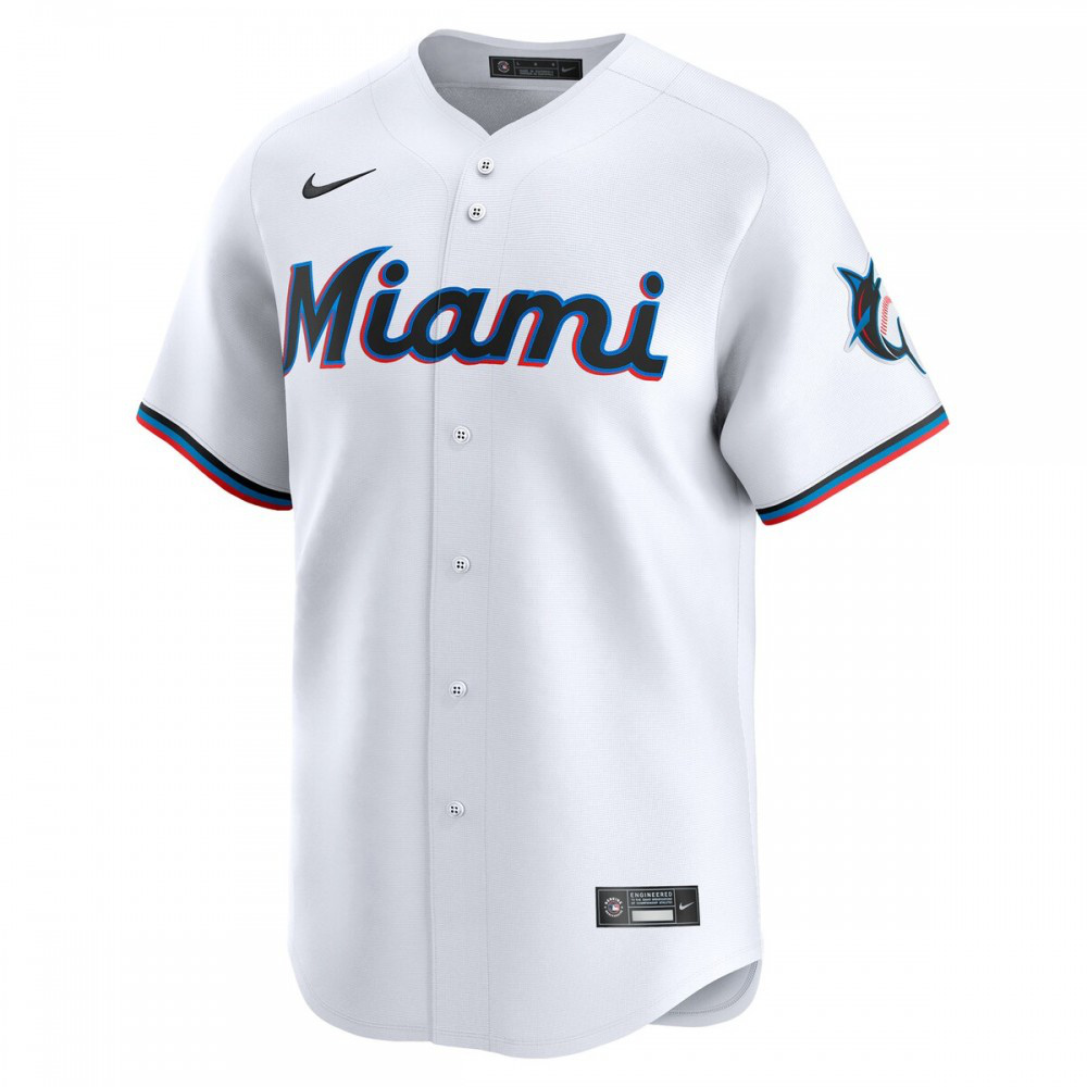 Miami Marlins Home Limited Jersey - White-Pro Kit Vault | Brand New 26/27 Sports Jerseys