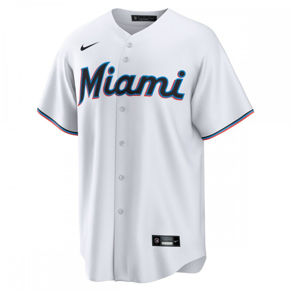 Yuli Gurriel Miami Marlins Replica Player Jersey - White-Pro Kit Vault | Brand New 26/27 Sports Jerseys