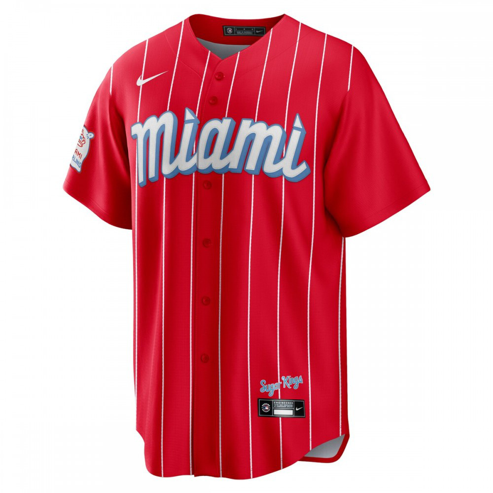 Miami Marlins City Connect Replica Team Jersey - Red-Pro Kit Vault | Brand New 26/27 Sports Jerseys