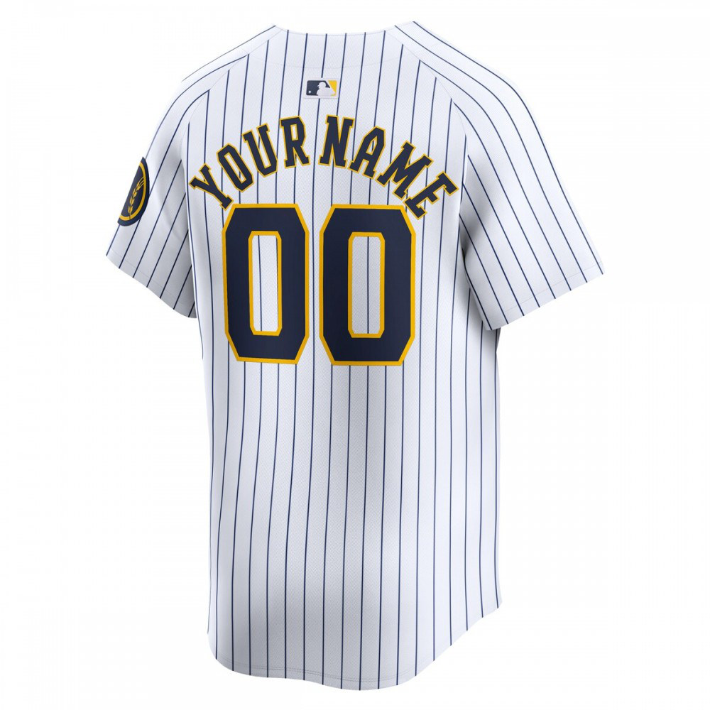 Milwaukee Brewers Alternate Limited Custom Jersey聽鈥?White-Pro Kit Vault | Brand New 26/27 Sports Jerseys