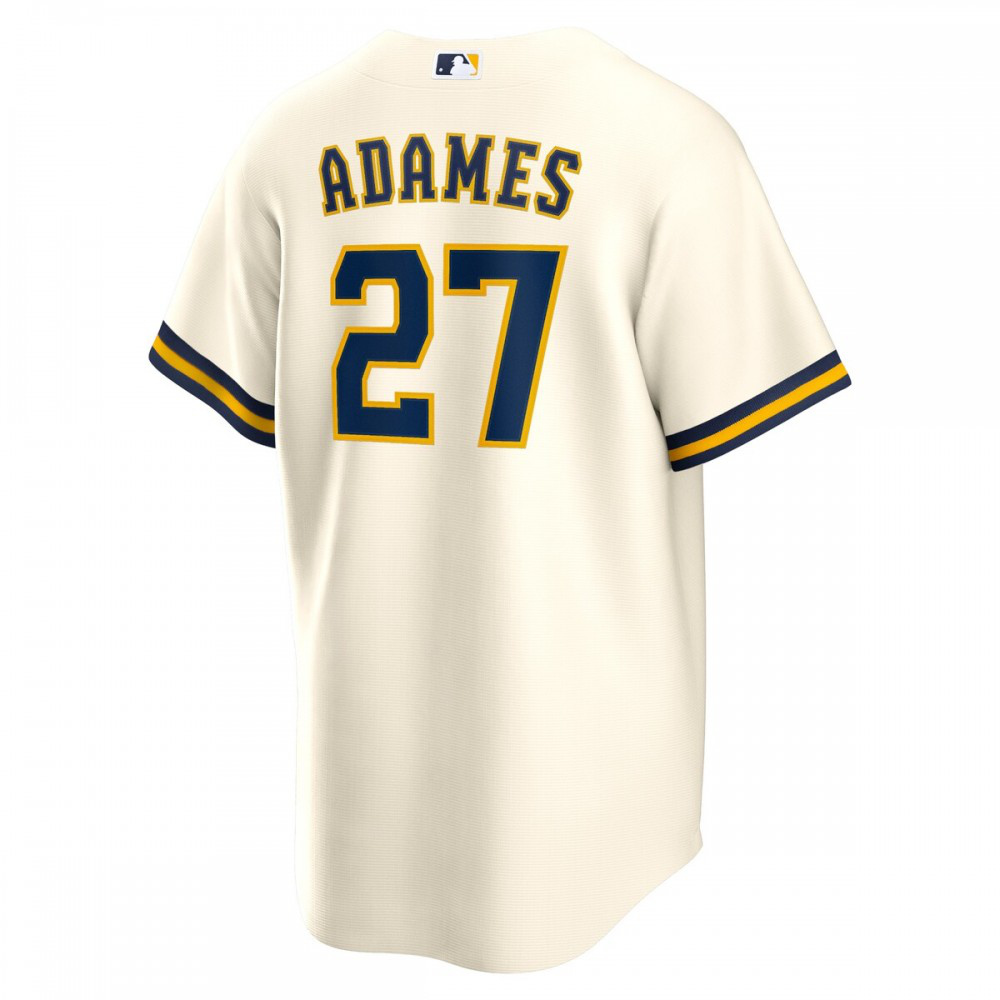 Willy Adames Milwaukee Brewers Replica Player Jersey - White-Pro Kit Vault | Brand New 26/27 Sports Jerseys