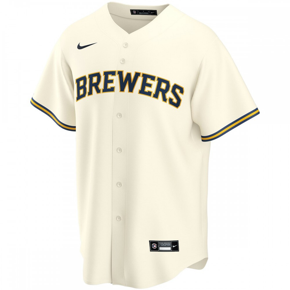 Milwaukee Brewers Youth Home Replica Custom Jersey - Cream-Pro Kit Vault | Brand New 26/27 Sports Jerseys