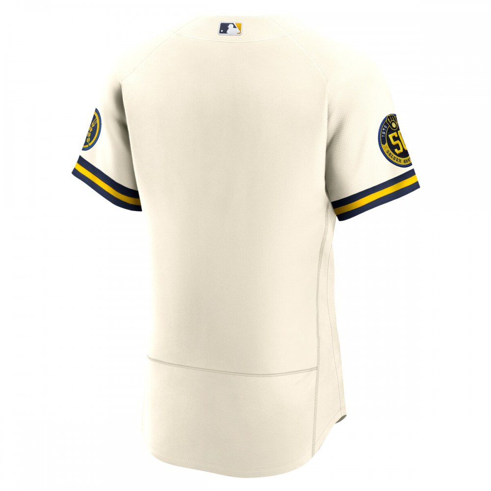 Milwaukee Brewers Home Authentic Team Jersey - Cream-Pro Kit Vault | Brand New 26/27 Sports Jerseys