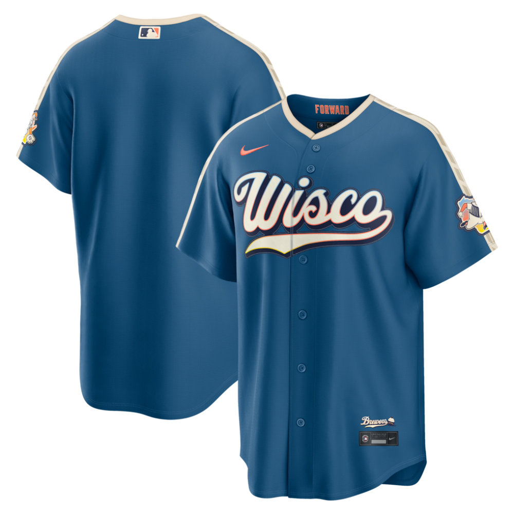 Milwaukee Brewers 2026 City Connect Stadium Jersey - Mineral Blue-Pro Kit Vault | Brand New 26/27 Sports Jerseys