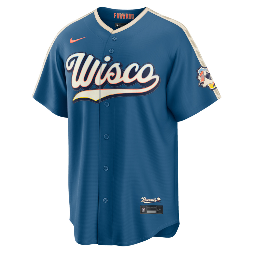 Milwaukee Brewers 2026 City Connect Stadium Jersey - Mineral Blue-Pro Kit Vault | Brand New 26/27 Sports Jerseys