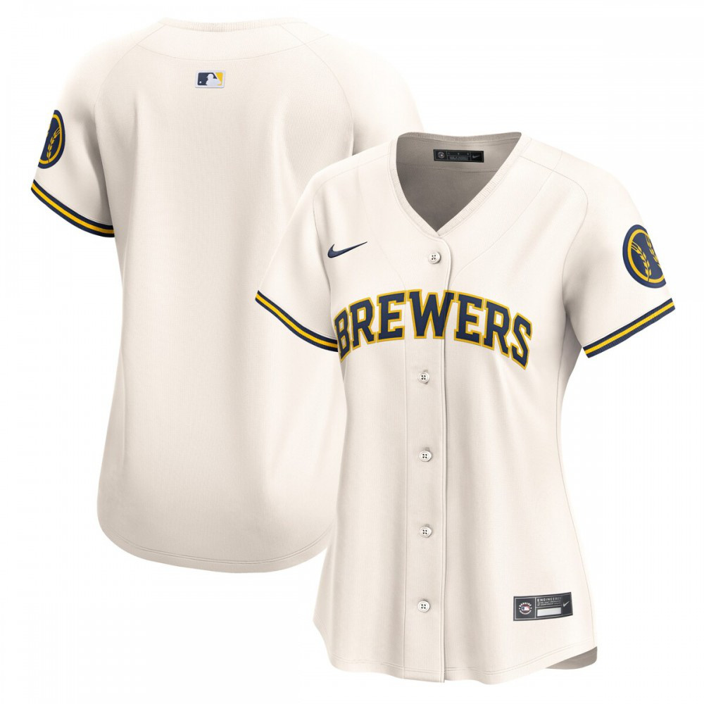 Milwaukee Brewers Women's Home Limited Jersey - Cream-Pro Kit Vault | Brand New 26/27 Sports Jerseys