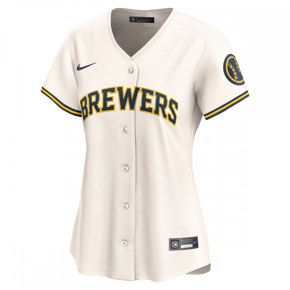 Milwaukee Brewers Women's Home Limited Jersey - Cream-Pro Kit Vault | Brand New 26/27 Sports Jerseys