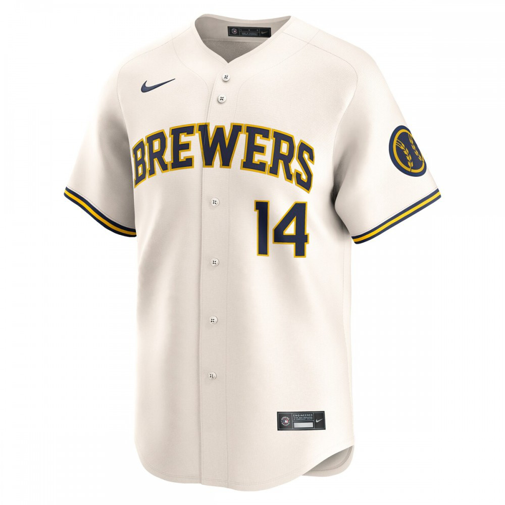 Andruw Monasterio Milwaukee Brewers Home Limited Player Jersey - Cream-Pro Kit Vault | Brand New 26/27 Sports Jerseys
