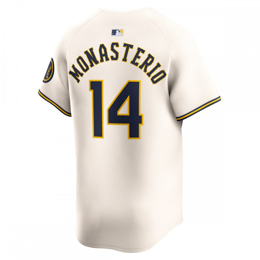 Andruw Monasterio Milwaukee Brewers Home Limited Player Jersey - Cream-Pro Kit Vault | Brand New 26/27 Sports Jerseys