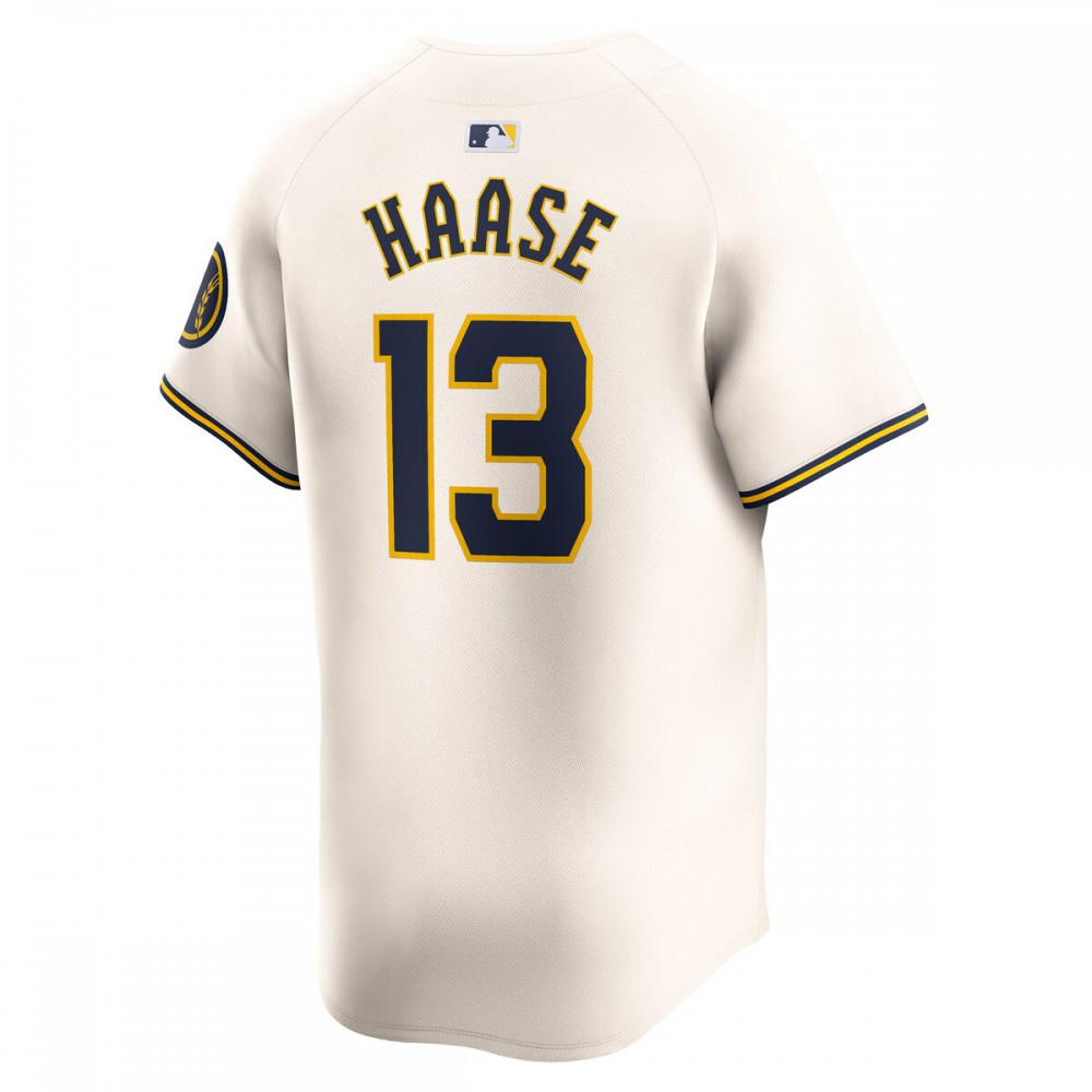 Eric Haase Milwaukee Brewers Home Limited Player Jersey - Cream-Pro Kit Vault | Brand New 26/27 Sports Jerseys