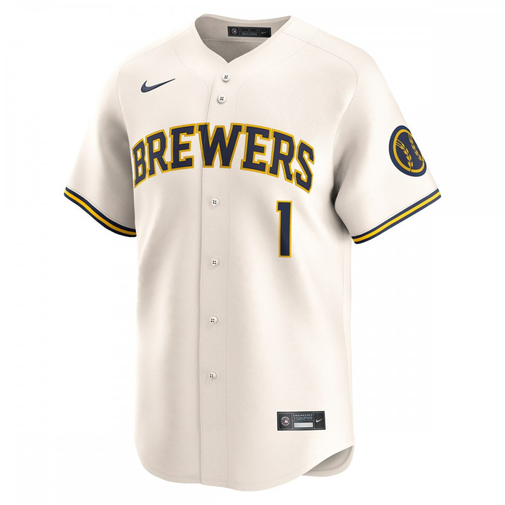 Milwaukee Brewers #1 Dad Home Limited Jersey - Cream-Pro Kit Vault | Brand New 26/27 Sports Jerseys