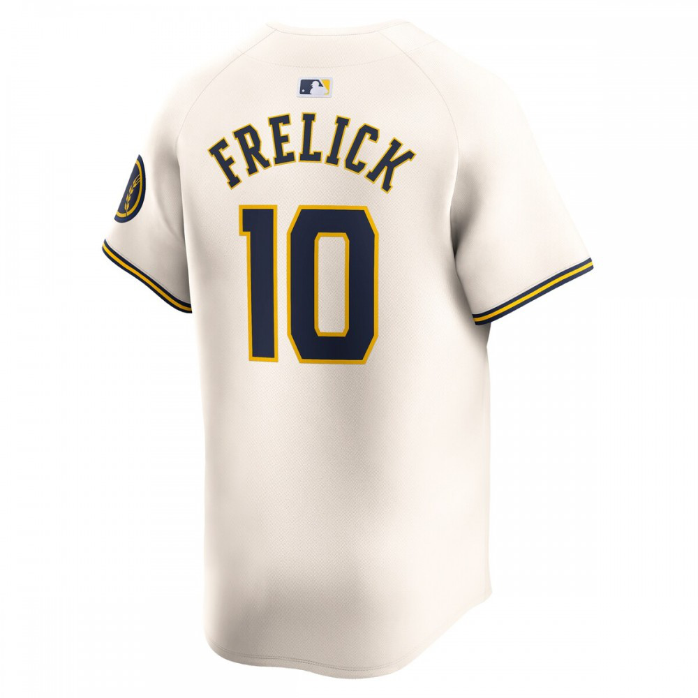 Sal Frelick Milwaukee Brewers Home Limited Player Jersey - Cream-Pro Kit Vault | Brand New 26/27 Sports Jerseys