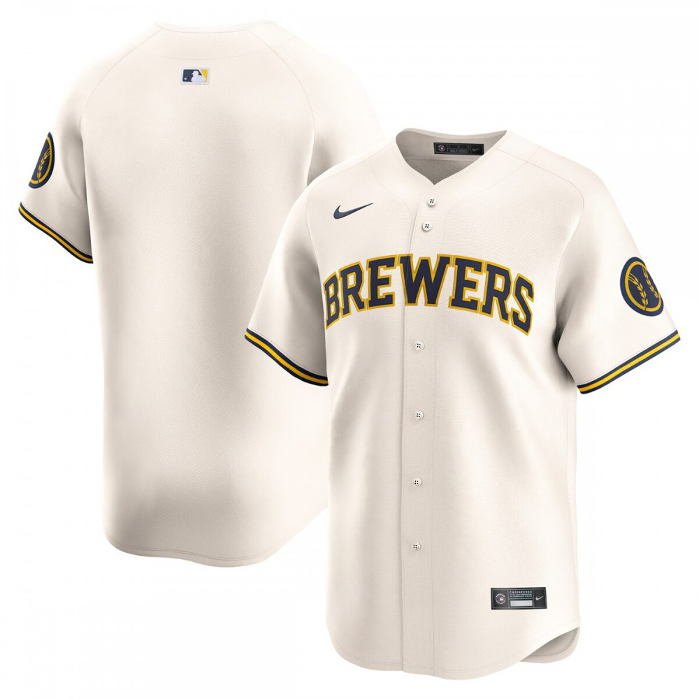 Milwaukee Brewers Home Limited Jersey - Cream-Pro Kit Vault | Brand New 26/27 Sports Jerseys