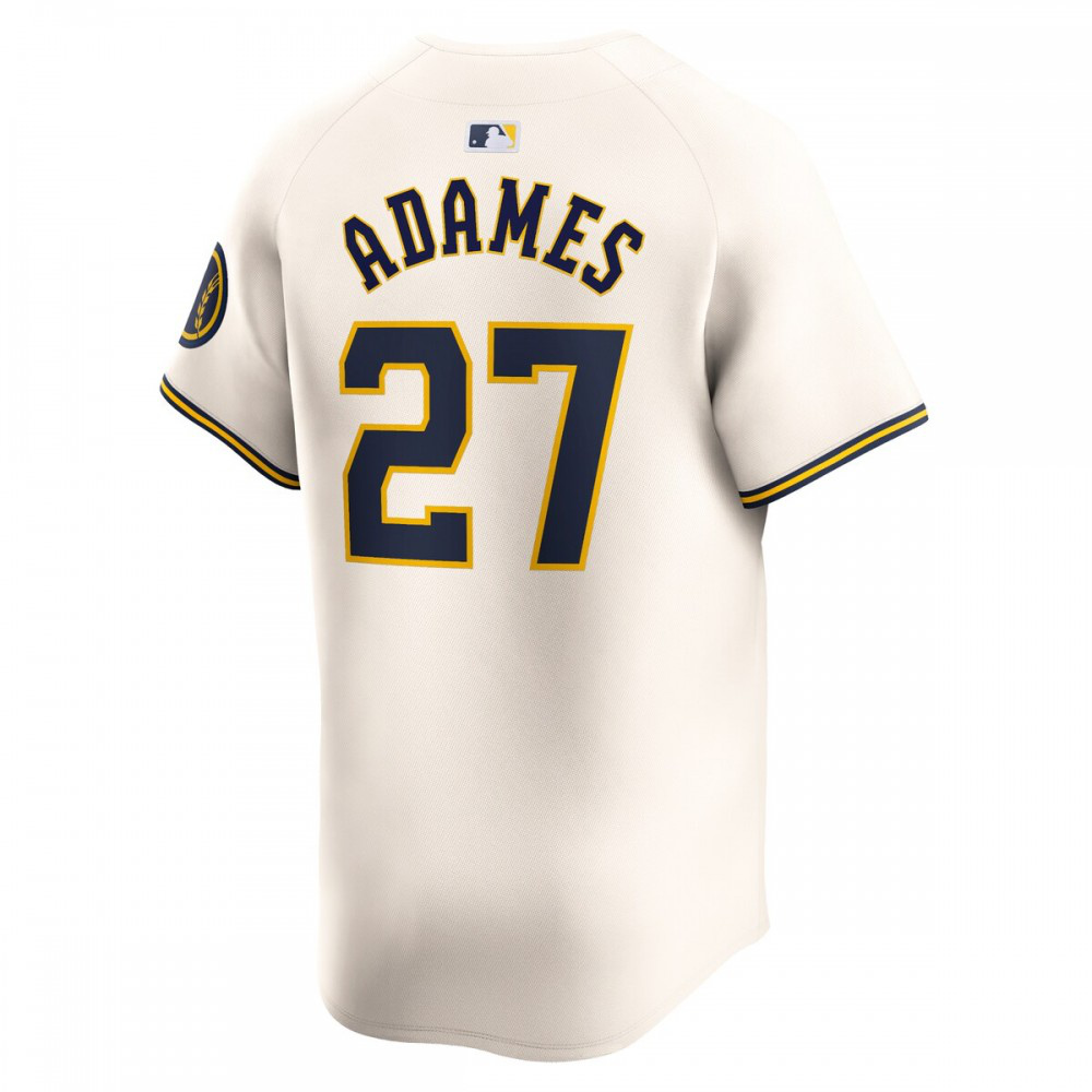 Willy Adames Milwaukee Brewers Home Limited Player Jersey - Cream-Pro Kit Vault | Brand New 26/27 Sports Jerseys
