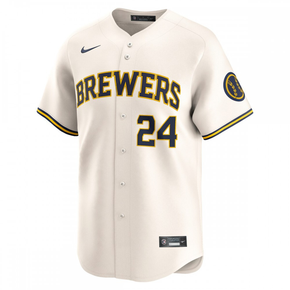 William Contreras Milwaukee Brewers Home Limited Player Jersey - Cream-Pro Kit Vault | Brand New 26/27 Sports Jerseys