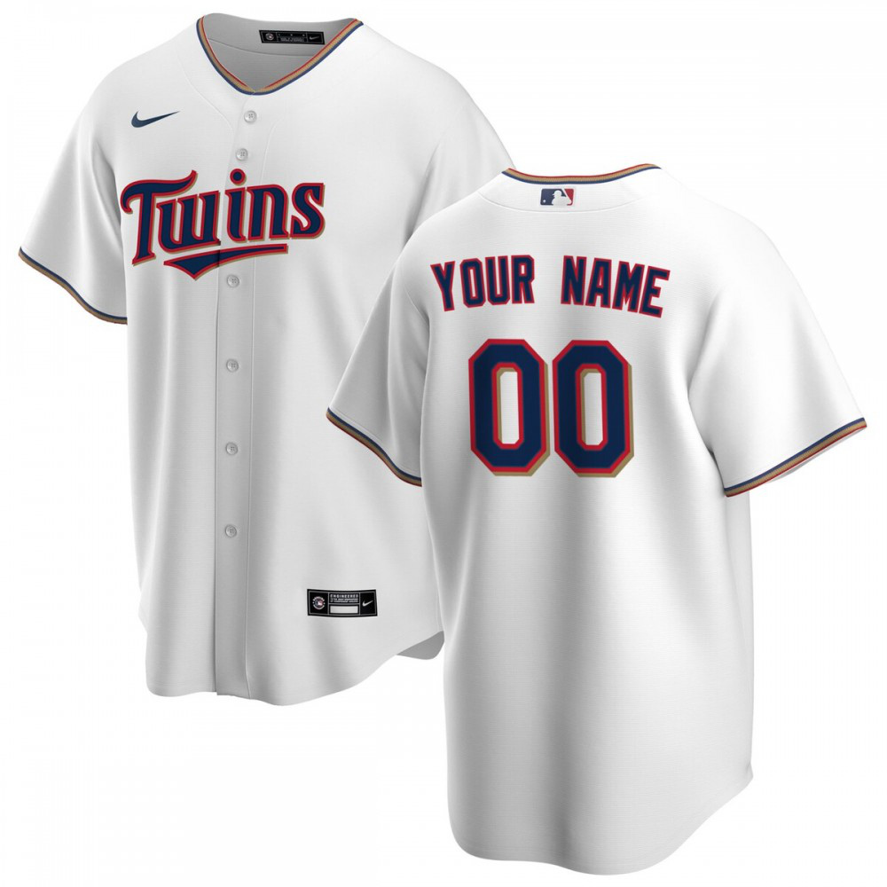 Minnesota Twins Home Replica Custom Jersey - White-Pro Kit Vault | Brand New 26/27 Sports Jerseys