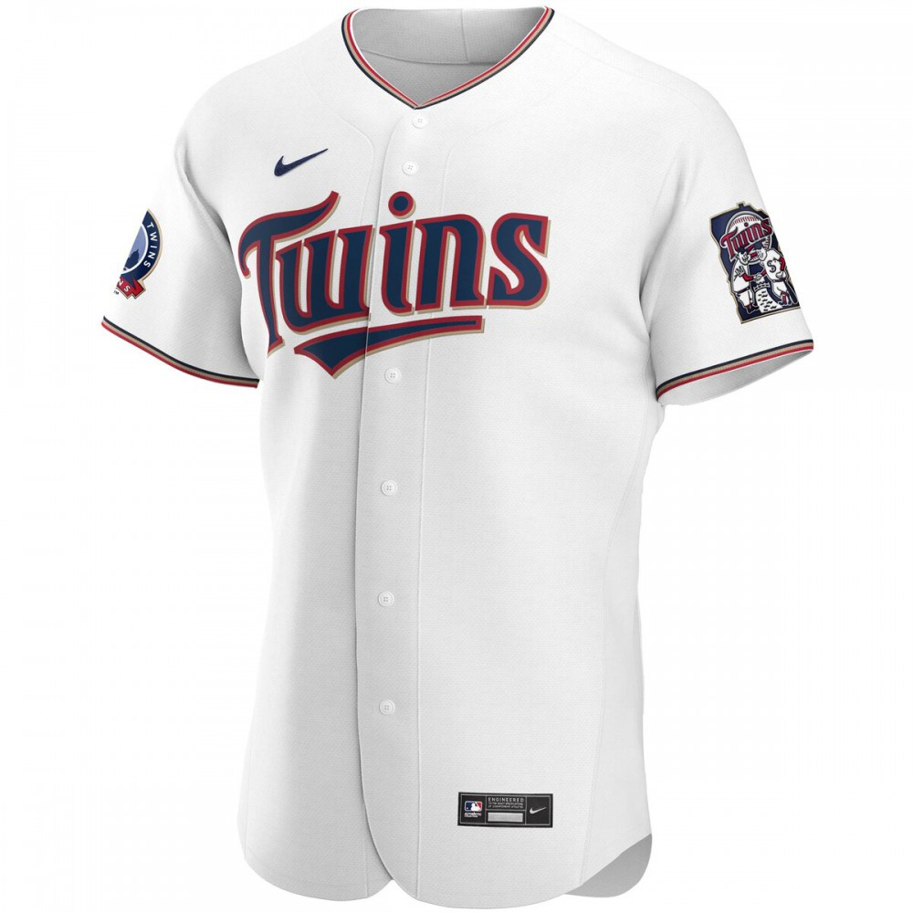 Minnesota Twins 60th Season Home Authentic Team Jersey - White-Pro Kit Vault | Brand New 26/27 Sports Jerseys