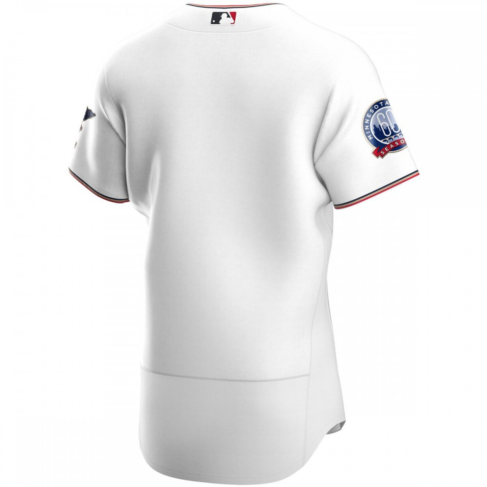 Minnesota Twins 60th Season Home Authentic Team Jersey - White-Pro Kit Vault | Brand New 26/27 Sports Jerseys