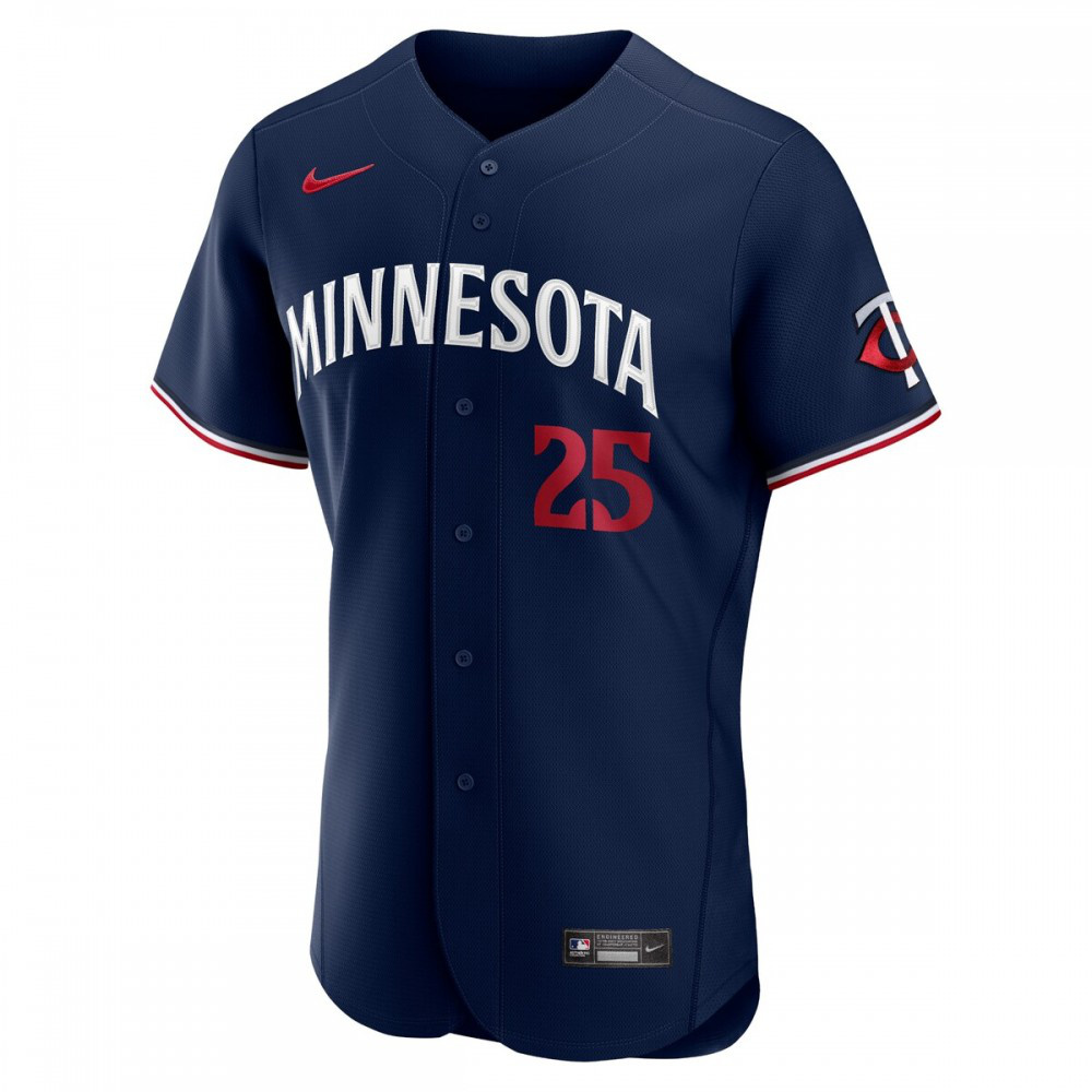 Byron Buxton Minnesota Twins Alternate Authentic Official Player Jersey - Navy-Pro Kit Vault | Brand New 26/27 Sports Jerseys
