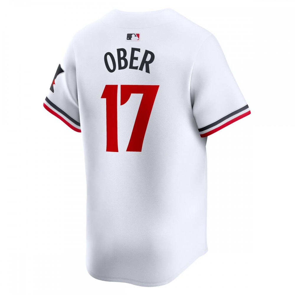Bailey Ober Minnesota Twins Home Limited Player Jersey - White-Pro Kit Vault | Brand New 26/27 Sports Jerseys
