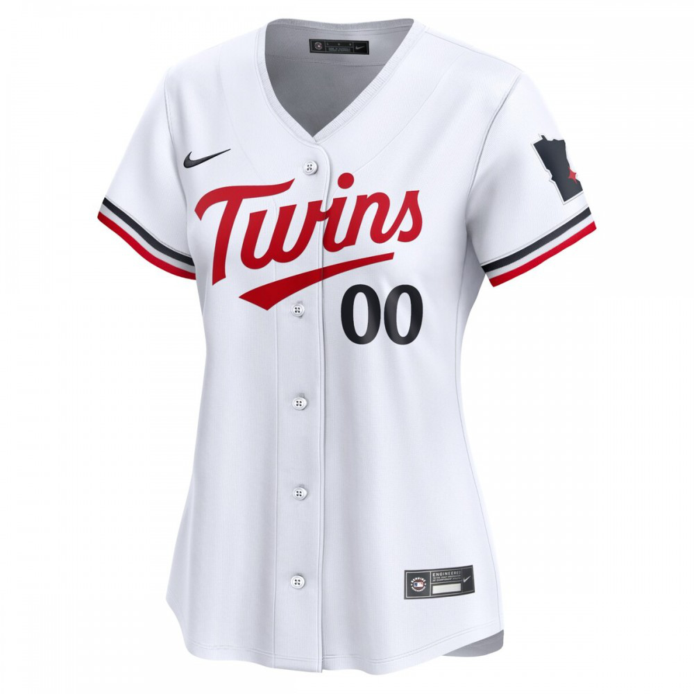 Minnesota Twins Women's Home Limited Custom Jersey - White-Pro Kit Vault | Brand New 26/27 Sports Jerseys