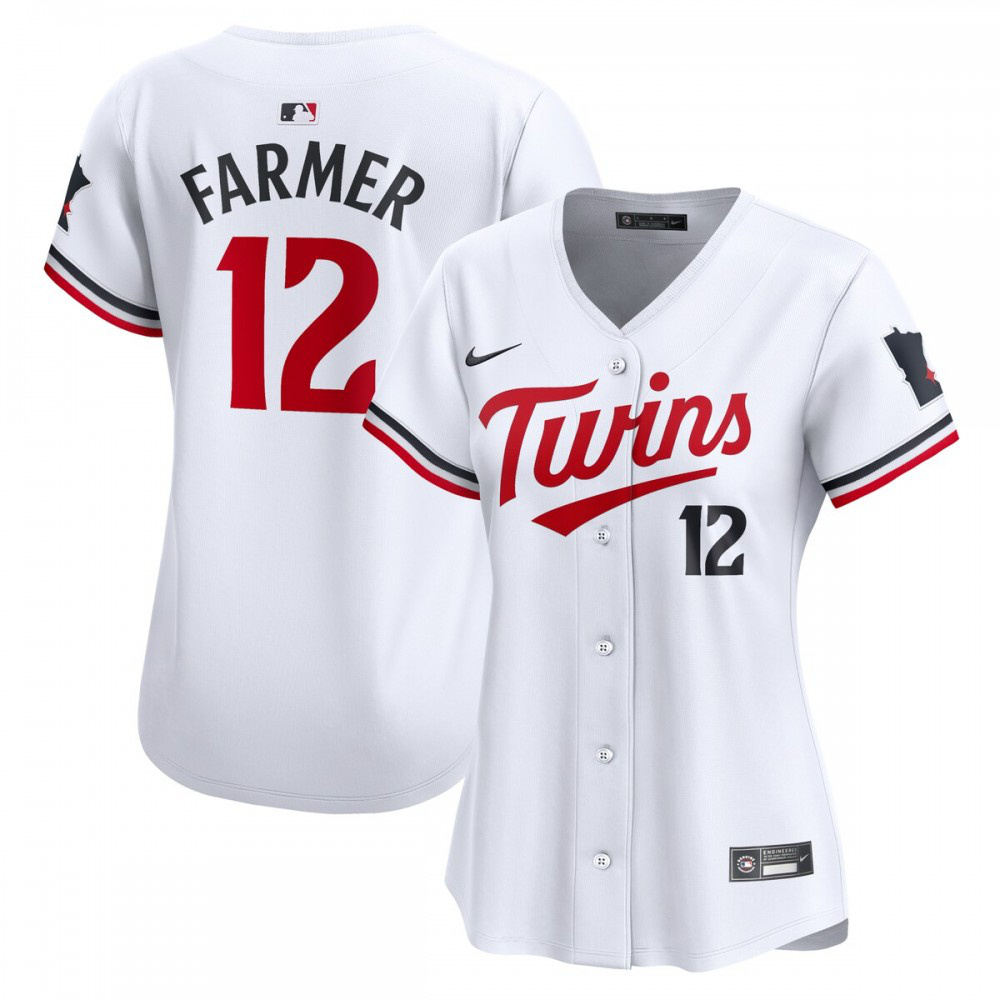 Kyle Farmer Minnesota Twins Women's Home Limited Player Jersey - White-Pro Kit Vault | Brand New 26/27 Sports Jerseys
