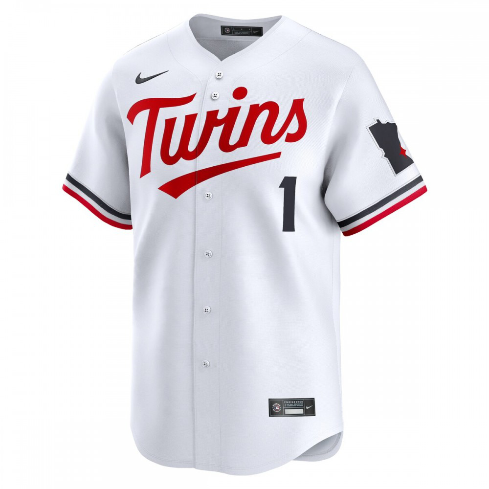 Minnesota Twins #1 Dad Home Limited Jersey - White-Pro Kit Vault | Brand New 26/27 Sports Jerseys