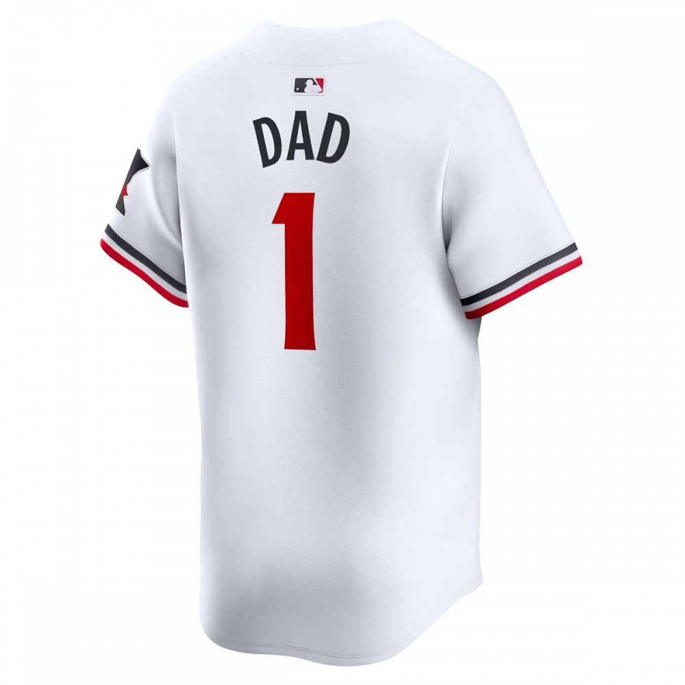 Minnesota Twins #1 Dad Home Limited Jersey - White-Pro Kit Vault | Brand New 26/27 Sports Jerseys