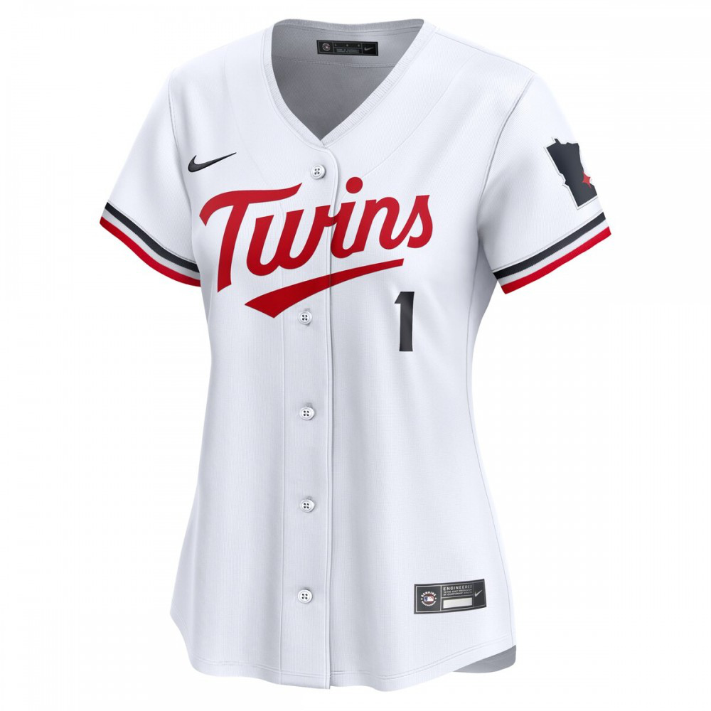 Minnesota Twins Women's #1 Mom Home Limited Jersey - White-Pro Kit Vault | Brand New 26/27 Sports Jerseys