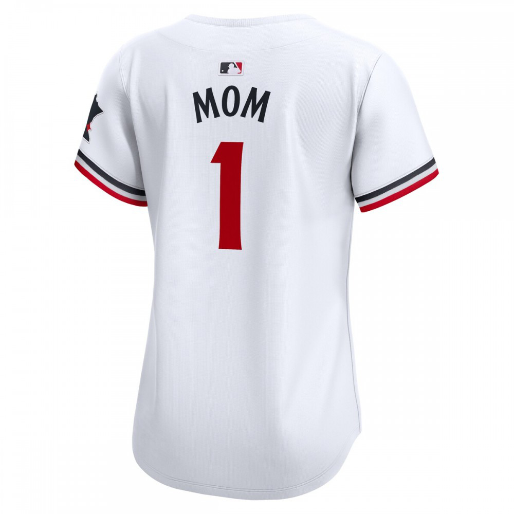 Minnesota Twins Women's #1 Mom Home Limited Jersey - White-Pro Kit Vault | Brand New 26/27 Sports Jerseys
