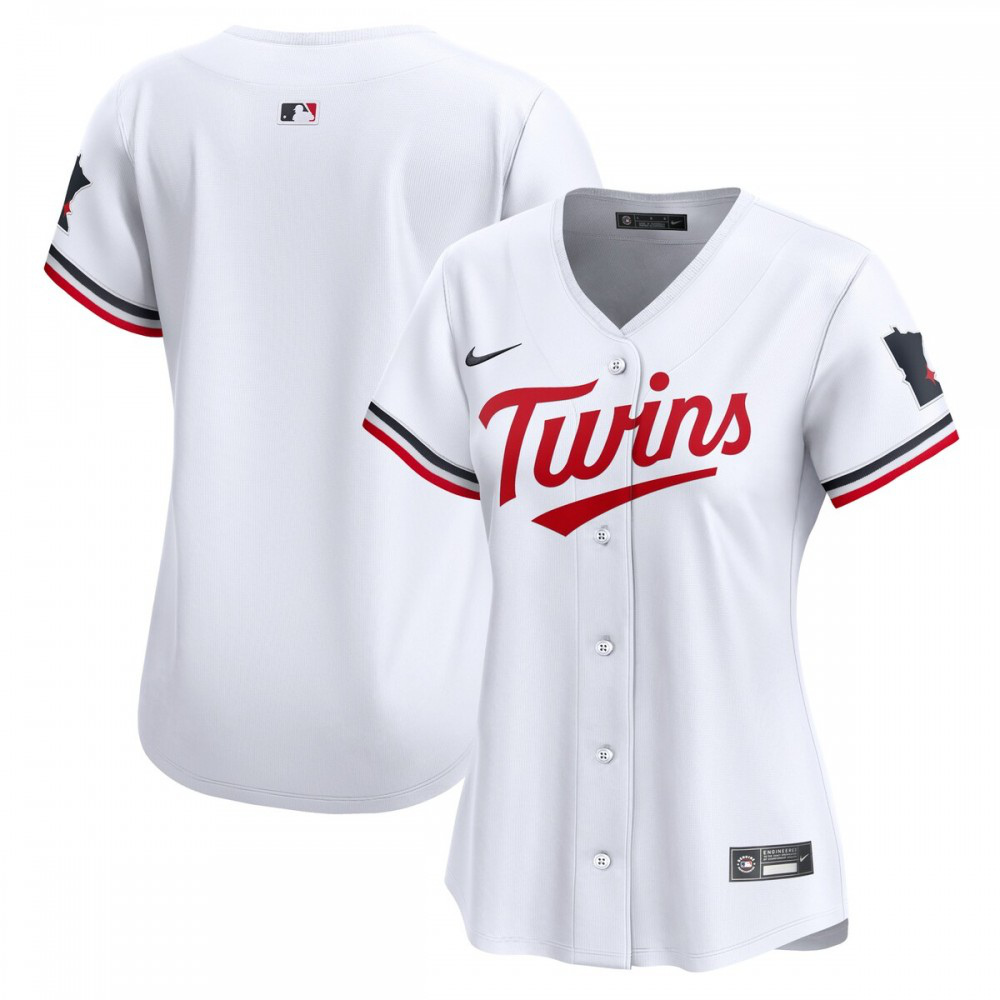 Minnesota Twins Women's Home Limited Jersey - White-Pro Kit Vault | Brand New 26/27 Sports Jerseys