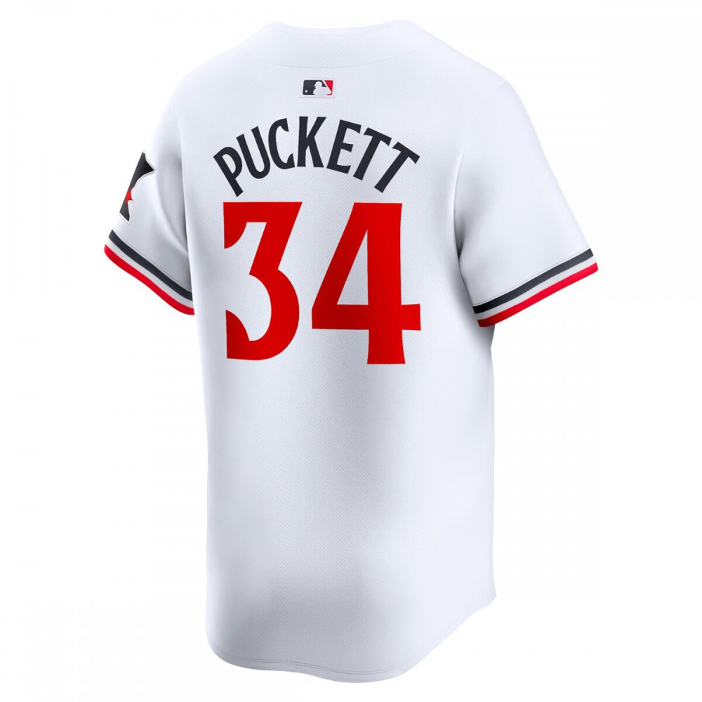 Kirby Puckett Minnesota Twins Home Limited Player Jersey - White-Pro Kit Vault | Brand New 26/27 Sports Jerseys
