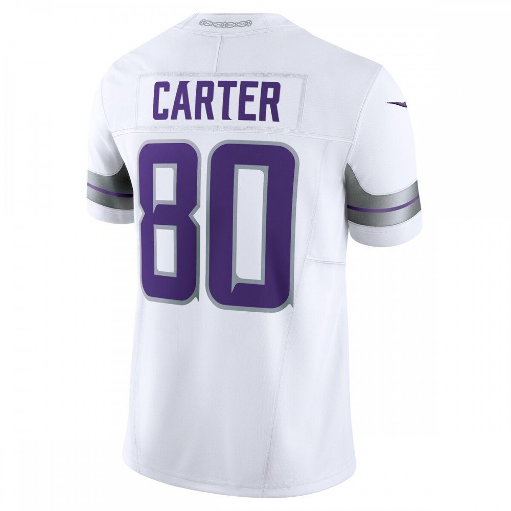 Cris Carter Minnesota Vikings Alternate Vapor F.U.S.E. Retired Player Limited Jersey - White-Pro Kit Vault | Brand New 26/27 Sports Jerseys