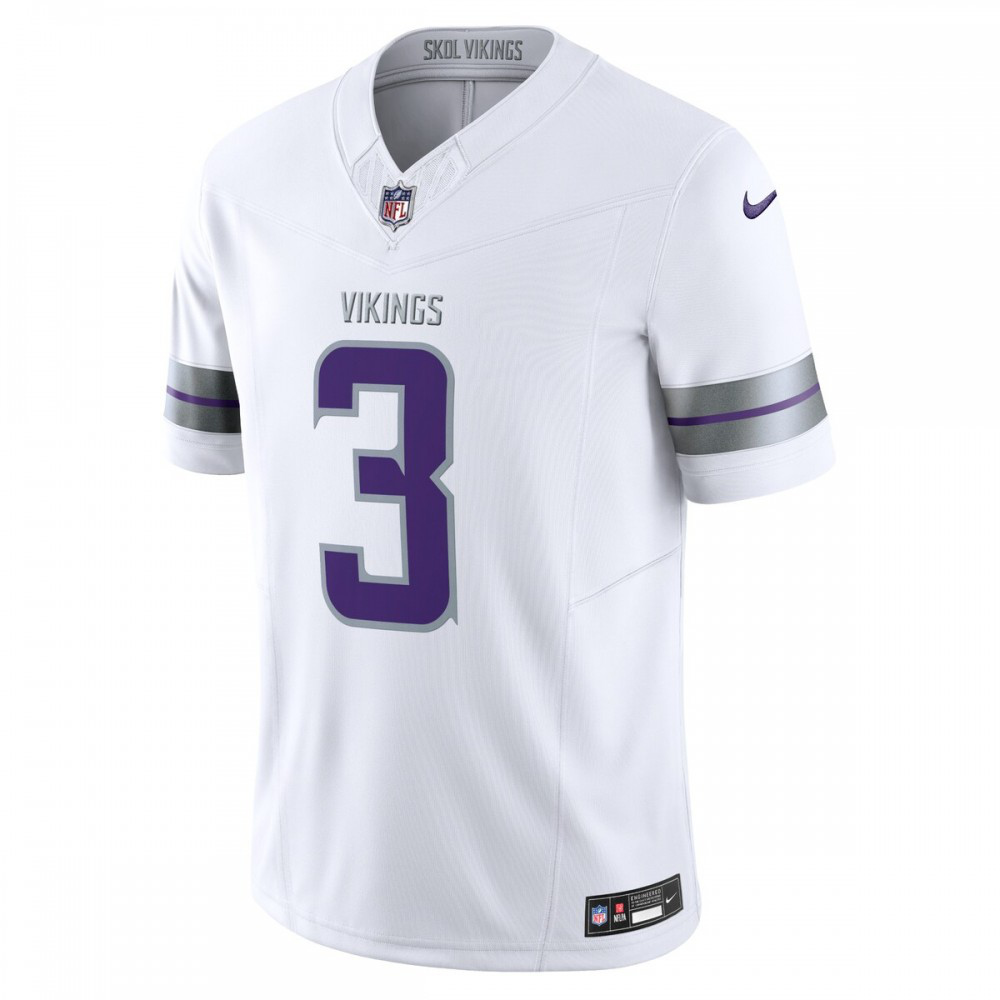 Jordan Addison Minnesota Vikings Alternate Vapor F.U.S.E. Limited Jersey - White-Pro Kit Vault | Brand New 26/27 Sports Jerseys