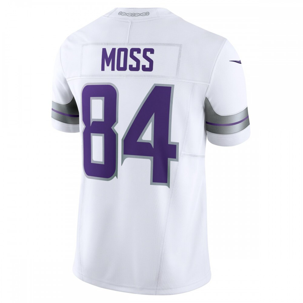 Randy Moss Minnesota Vikings Alternate Vapor F.U.S.E. Retired Player Limited Jersey - White-Pro Kit Vault | Brand New 26/27 Sports Jerseys