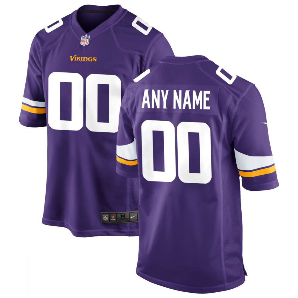 Minnesota Vikings Custom Game Jersey - Purple-Pro Kit Vault | Brand New 26/27 Sports Jerseys