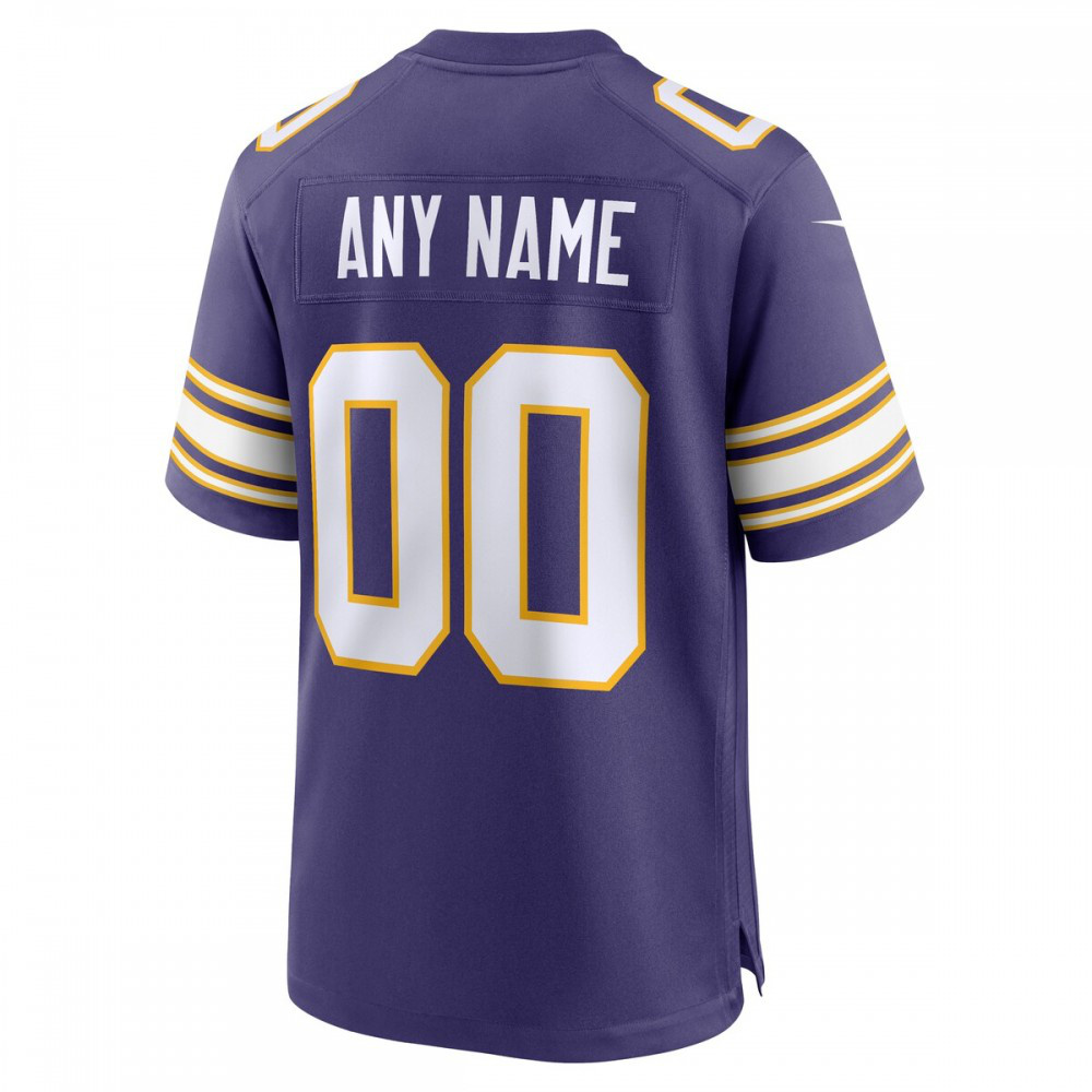Minnesota Vikings Classic Custom Game Jersey - Purple-Pro Kit Vault | Brand New 26/27 Sports Jerseys