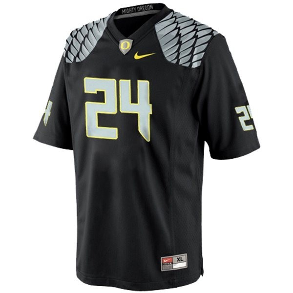 Oregon Ducks Kenjon Barner #24 Black Men Stitch Jersey Nike-Pro Kit Vault | Brand New 26/27 Sports Jerseys