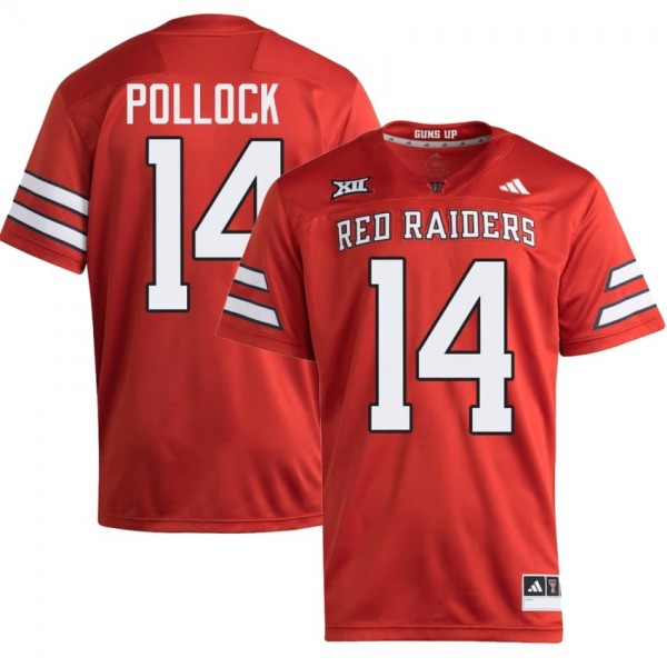 Texas Tech Red Raiders #14 Brice Pollock Men Stitch Jerseys - Red-Pro Kit Vault | Brand New 26/27 Sports Jerseys
