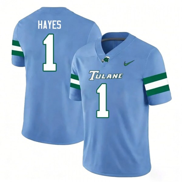 Tulane Green Wave #1 Omari Hayes Men Stitch Jerseys - Blue-Pro Kit Vault | Brand New 26/27 Sports Jerseys