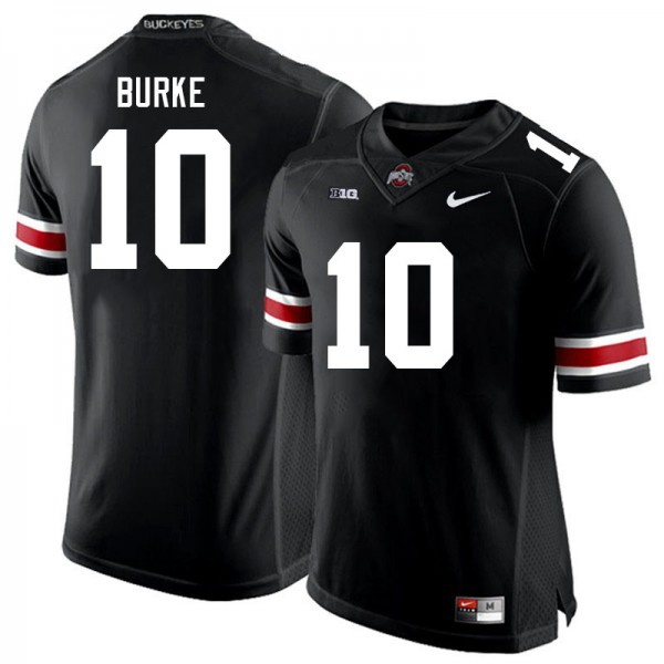 Nike Ohio State Buckeyes #10 Denzel Burke Men Stitch Jersey - Black-Pro Kit Vault | Brand New 26/27 Sports Jerseys