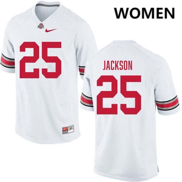 Women's Ohio State Buckeyes #25 Bo Jackson White Nike Stitch Jerseys-Pro Kit Vault | Brand New 26/27 Sports Jerseys