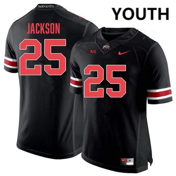 Youth Ohio State Buckeyes #25 Bo Jackson Blackout Nike Stitch Jersey-Pro Kit Vault | Brand New 26/27 Sports Jerseys
