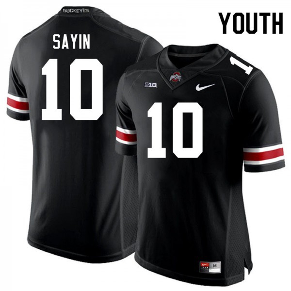 Youth Ohio State Buckeyes #10 Julian Sayin Black Nike Stitch Jersey-Pro Kit Vault | Brand New 26/27 Sports Jerseys